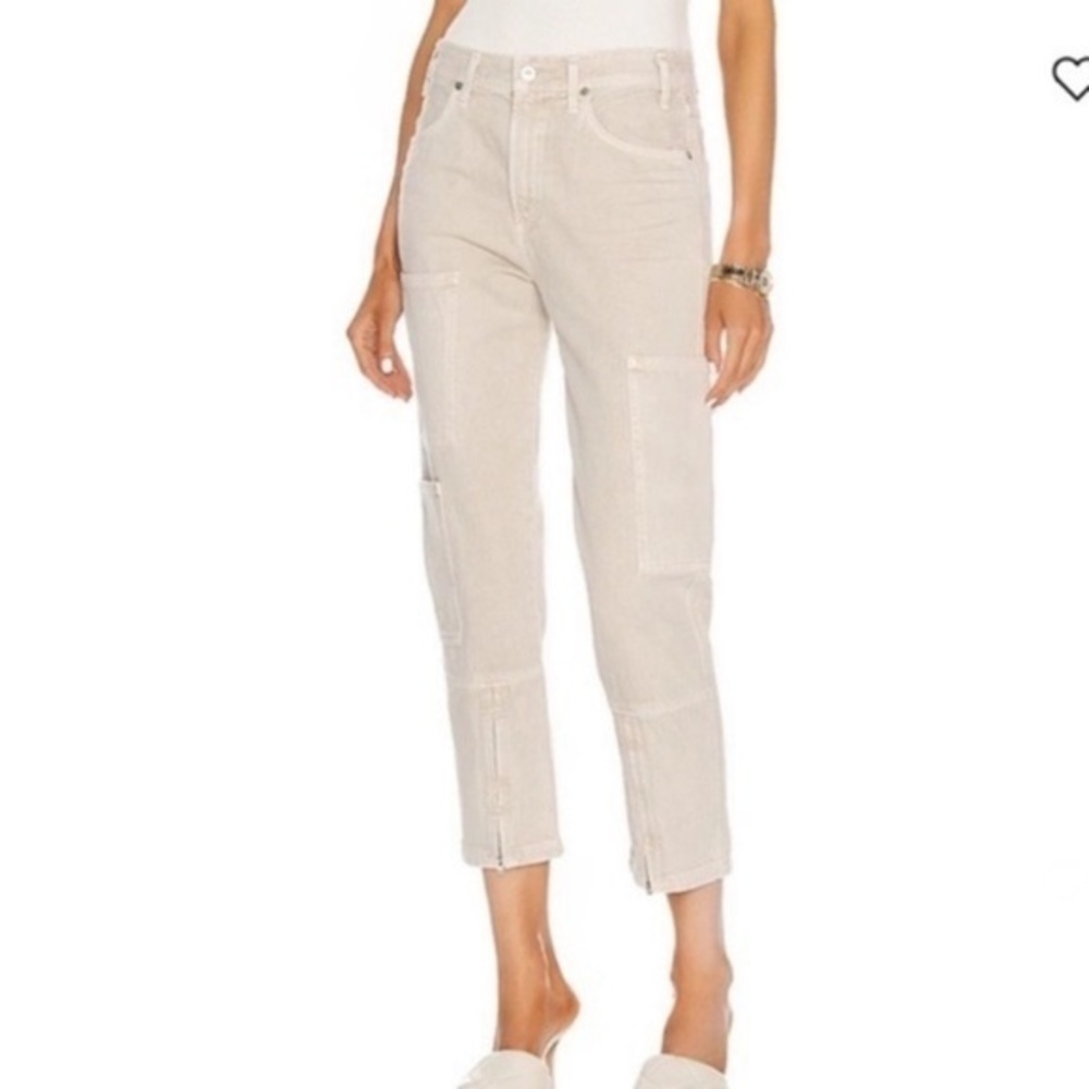 Citizens Of Humanity Jeans Zipper Cargo in Cottonwood Cream